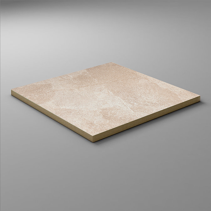 Berisso Beige Stone Effect Wall and Floor Tiles - 500 x 500mm