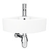 Bermuda Corner Cloakroom Basin 1TH - 335 x 335mm  Standard Large Image