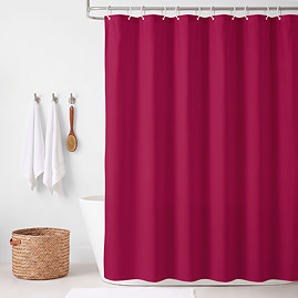 Berry Polyester Shower Curtain 1800mm x 1800mm