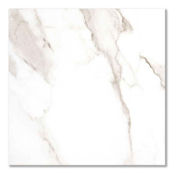 Bertrand Gloss Gold Marble Effect Wall and Floor Tiles - 600 x 600mm