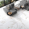 Bertrand Large Format Matt Gold Marble Effect Wall and Floor Tiles - 600 x 1200mm