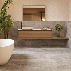 Berwick Brown Stone Effect Antislip Floor Tiles 600 x 600mm