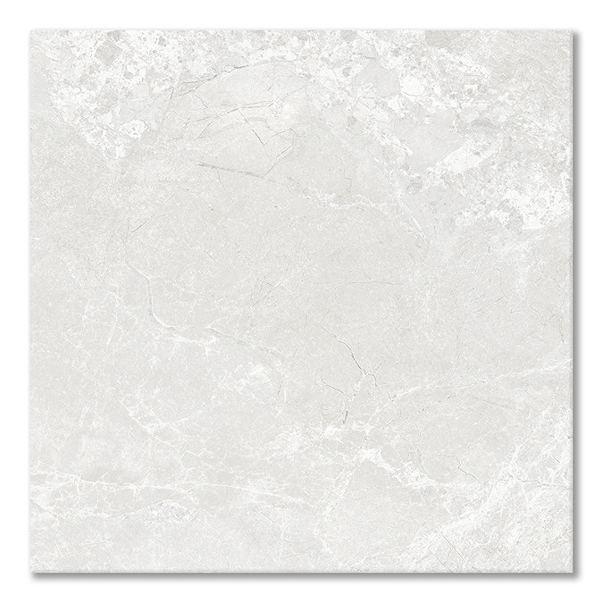 Berwick White Stone Effect Antislip Floor Tiles 600 x 600mm