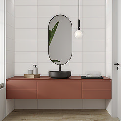 Beyaz Matt White Wall Tiles 250 x 500mm