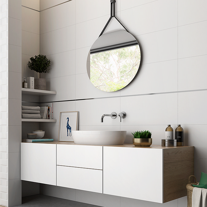 Beyaz Rectified Matt White Wall Tiles 300 x 600mm