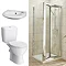 Bi-Fold Shower Enclosure and En-Suite Set - 3 Size Options Large Image