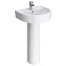 Bianco Bathroom Suite with Orlando Corner Bath  In Bathroom Large Image