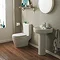 Bianco Bathroom Suite with Orlando Corner Bath Feature Large Image