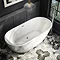 Bianco Double Ended Curved Freestanding Bath Suite Standard Large Image