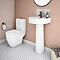 Bianco Double Ended Curved Freestanding Bath Suite  In Bathroom Large Image