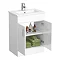 Bianco Gloss White Floorstanding Vanity Unit + Close Coupled Toilet  Standard Large Image