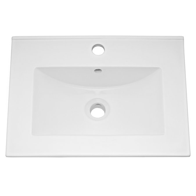 Bianco Gloss White Floorstanding Vanity Unit + Close Coupled Toilet In Bathroom Large Image
