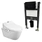 Bianco Wall Hung Smart Bidet Toilet and Basin Suite  Newest Large Image