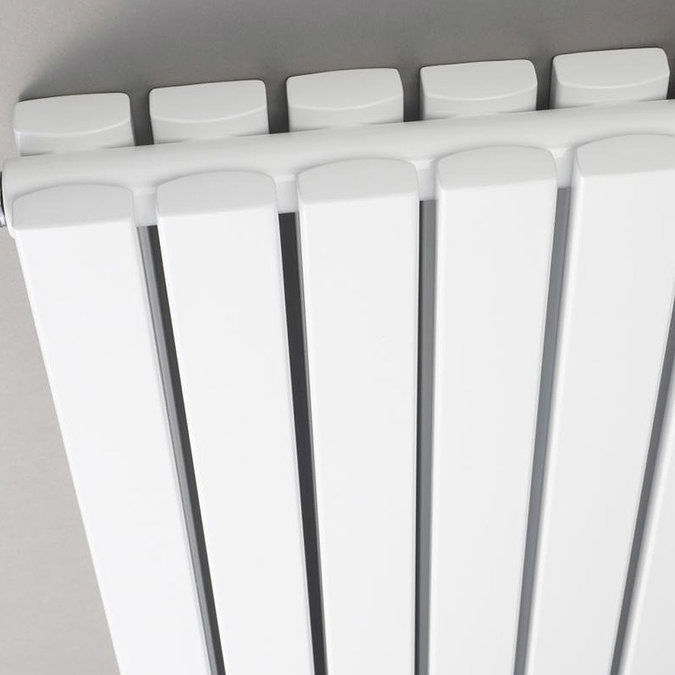 Bilbao White Double Panel Designer Radiator (1500 x 354mm) Profile Large Image