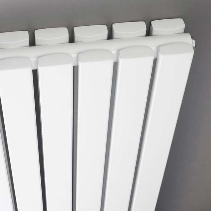 Bilbao White Double Panel Designer Radiator (1800 x 354mm) Profile Large Image