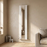 Bilbao White Double Panel Designer Radiator with Mirror (1800 x 381mm)