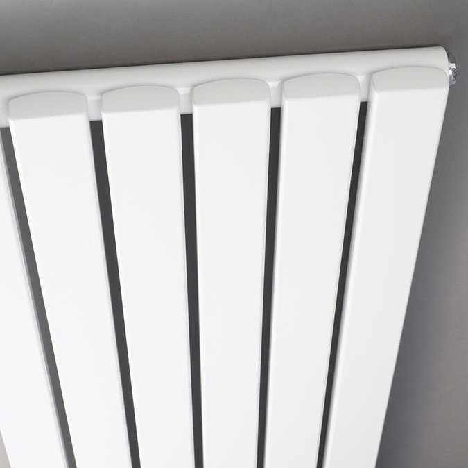 Bilbao White Single Panel Designer Radiator (1500 x 354mm) Profile Large Image