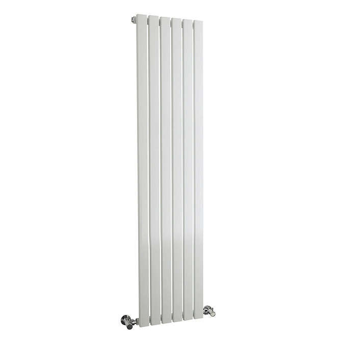 Bilbao White Single Panel Designer Radiator (1500 x 354mm) Large Image