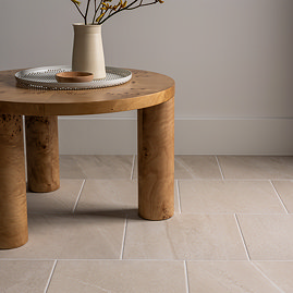 Biscay Beige Stone Effect Floor Tiles - 333 x 333mm