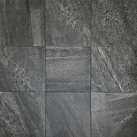 Biscay Black Stone Effect Floor Tiles - 333 x 333mm