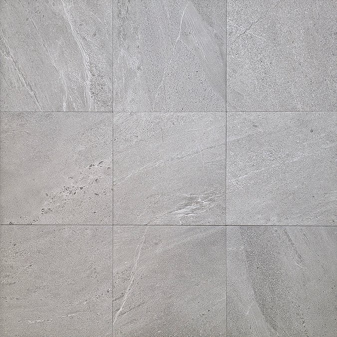 Biscay Grey Stone Effect Floor Tiles