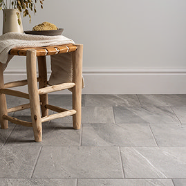 Biscay Grey Stone Effect Floor Tiles - 333 x 333mm