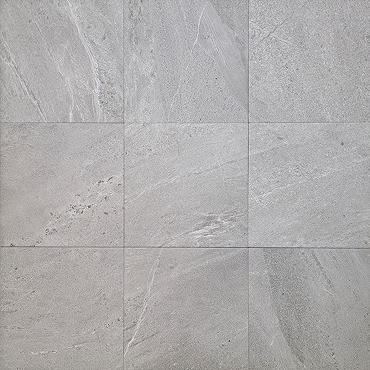 Biscay Grey Stone Effect Floor Tiles - 333 x 333mm