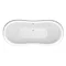 Black 1750 Double Ended Slipper Bath with Chrome Ball + Claw Leg Set Profile Large Image