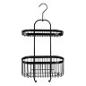 Black 2-Tier Hanging Shower Caddy  Profile Large Image