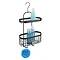 Black 2-Tier Hanging Shower Caddy  Feature Large Image