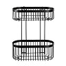 Black 2-Tier Wire Shower Basket  Profile Large Image
