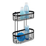 Black 2-Tier Wire Shower Basket  Feature Large Image