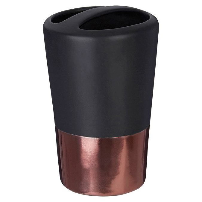 Black/Copper Alpha Toothbrush Holder Profile Large Image