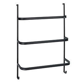 Black Hanging Towel Rack Large Image