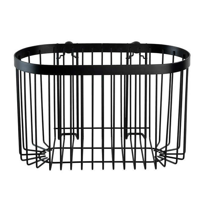 Black Large Wire Shower Basket  Profile Large Image