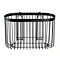 Black Large Wire Shower Basket Profile Large Image