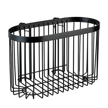 Black Large Wire Shower Basket  Profile Large Image