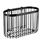 Black Large Wire Shower Basket Large Image