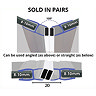 Black Magnetic Seal for Quadrant Shower Door 8-10mm Glass (Pair)