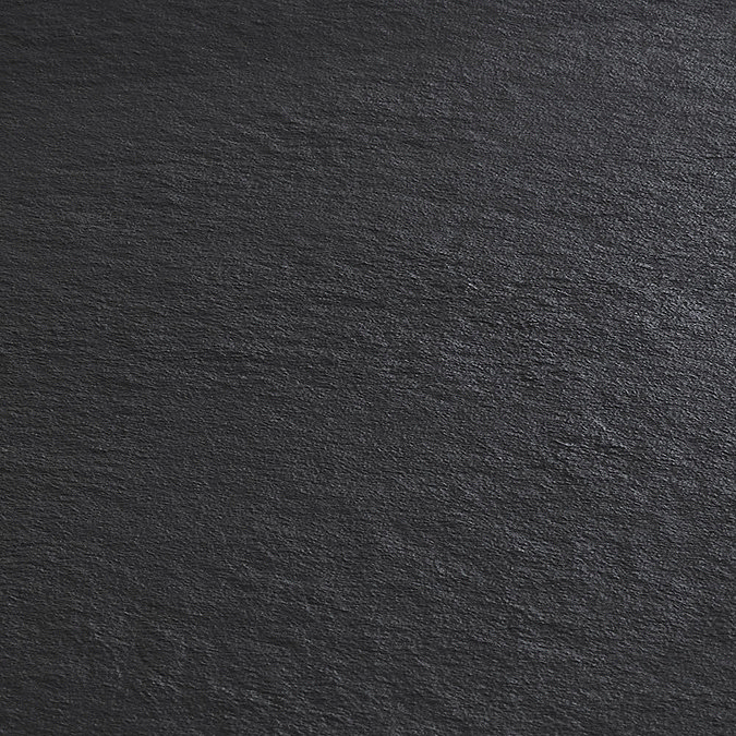 Imperia 1200 x 900mm Black Slate Effect Rectangular Shower Tray + Chrome Waste In Bathroom Large Image