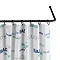 Black Universal Shower Curtain Rod Large Image