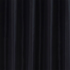 Black W1800 x H1800mm Polyester Shower Curtain Medium Image