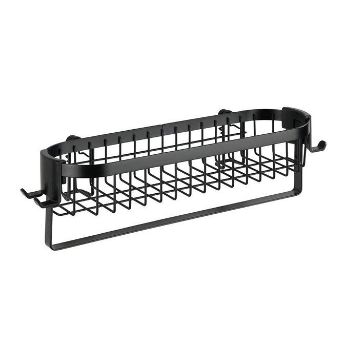 Black Wire Shower Caddy Shelf  Profile Large Image