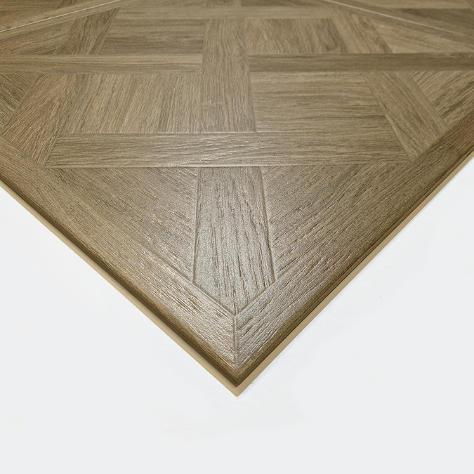 Blessington Oak Parquet Woven Wood Effect Wall & Floor Tiles - 600 x 600mm