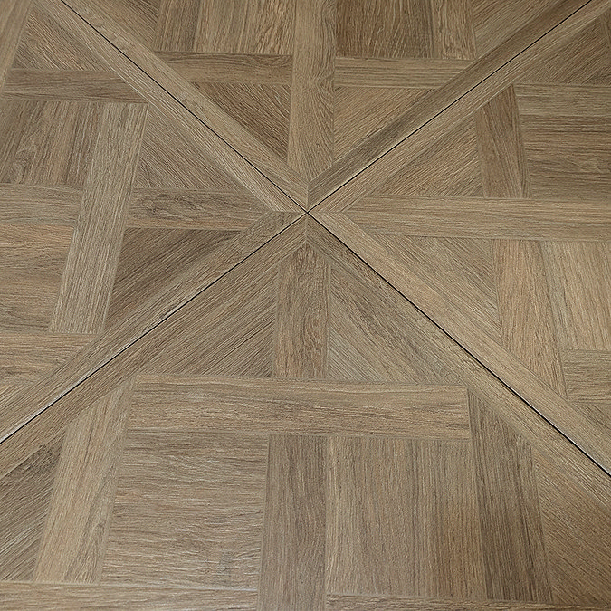 Blessington Oak Parquet Woven Wood Effect Wall & Floor Tiles - 600 x 600mm