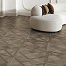 Blessington Walnut Woven Wood Effect Wall & Floor Tiles - 600 x 600mm