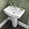 Bliss 4 Piece Bathroom Suite - CC Toilet & 1TH Basin with Pedestal - 2 x Basin Size and Seat Options