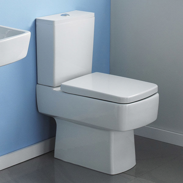 Bliss Close Coupled Square Toilet Inc. Standard or Soft Close Seat Option Profile Large Image