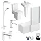 Bliss L-Shaped 1500 Complete Bathroom Package Large Image