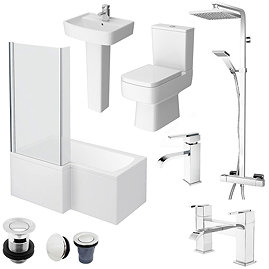 Bliss L-Shaped 1500 Complete Bathroom Package - LH Large Image